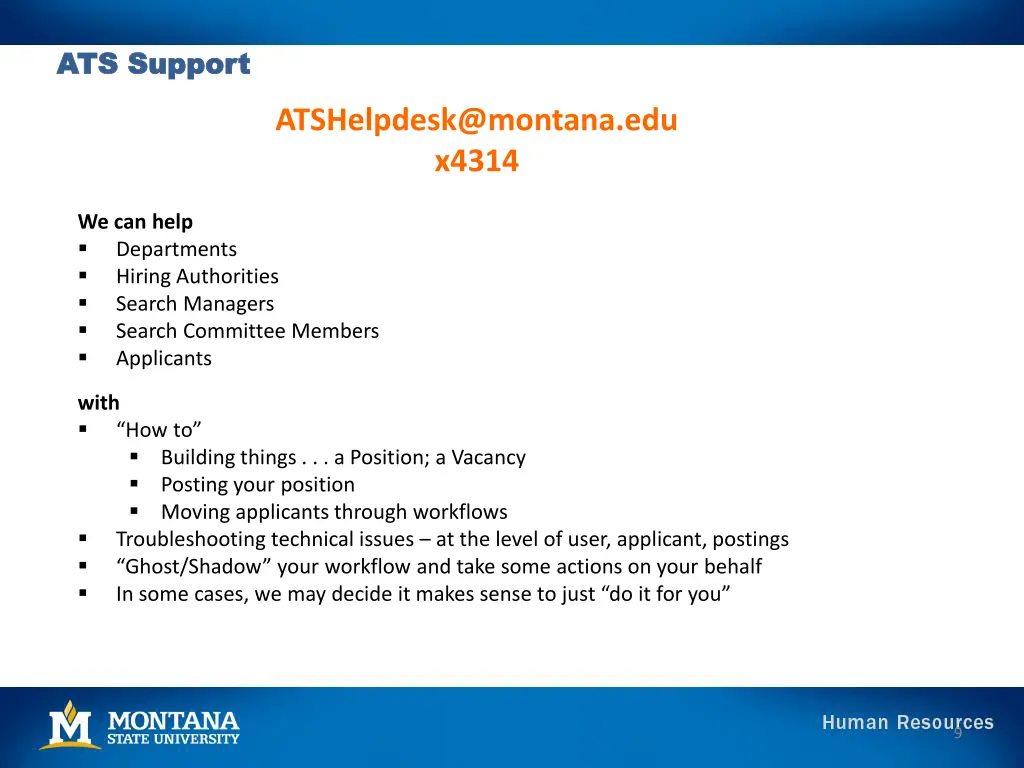 ats support ats support