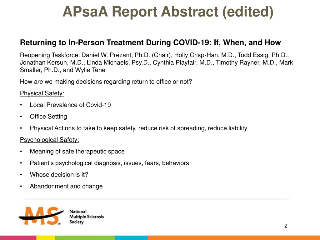 apsaa report abstract edited