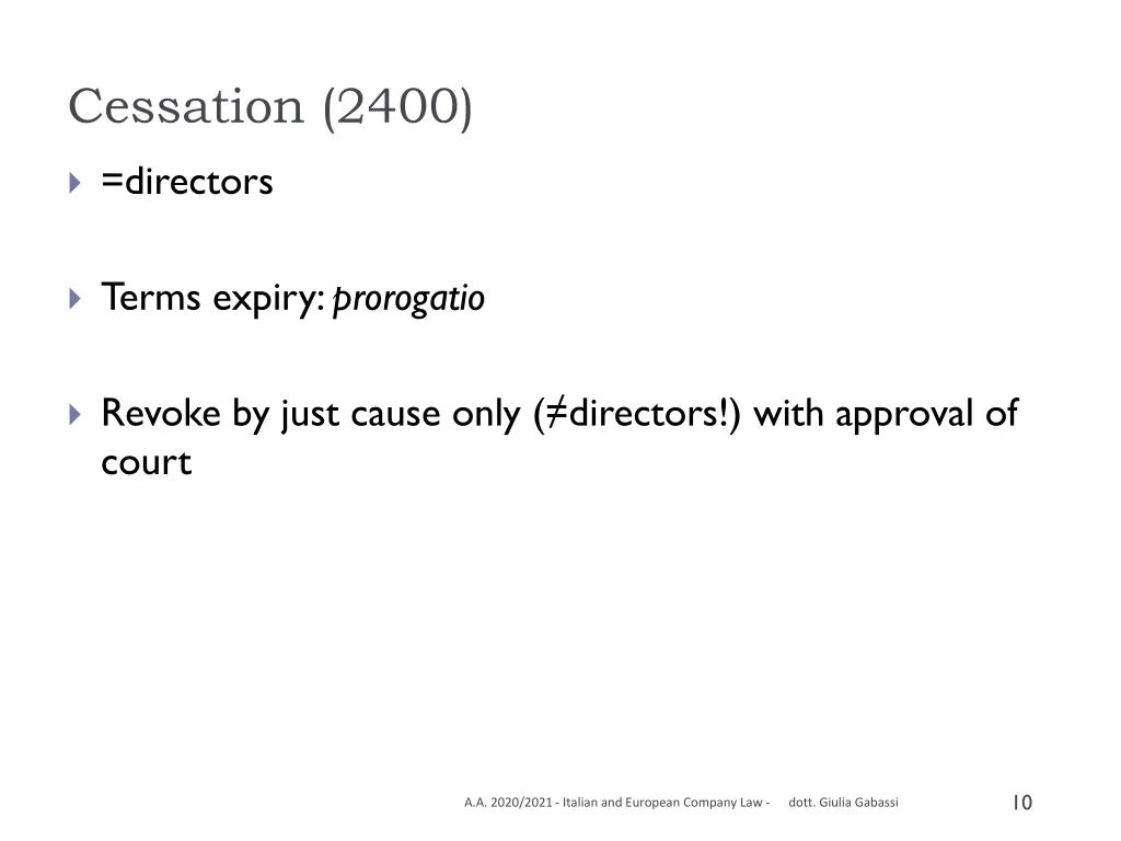 cessation 2400