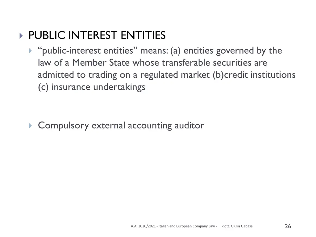 public interest entities public interest entities