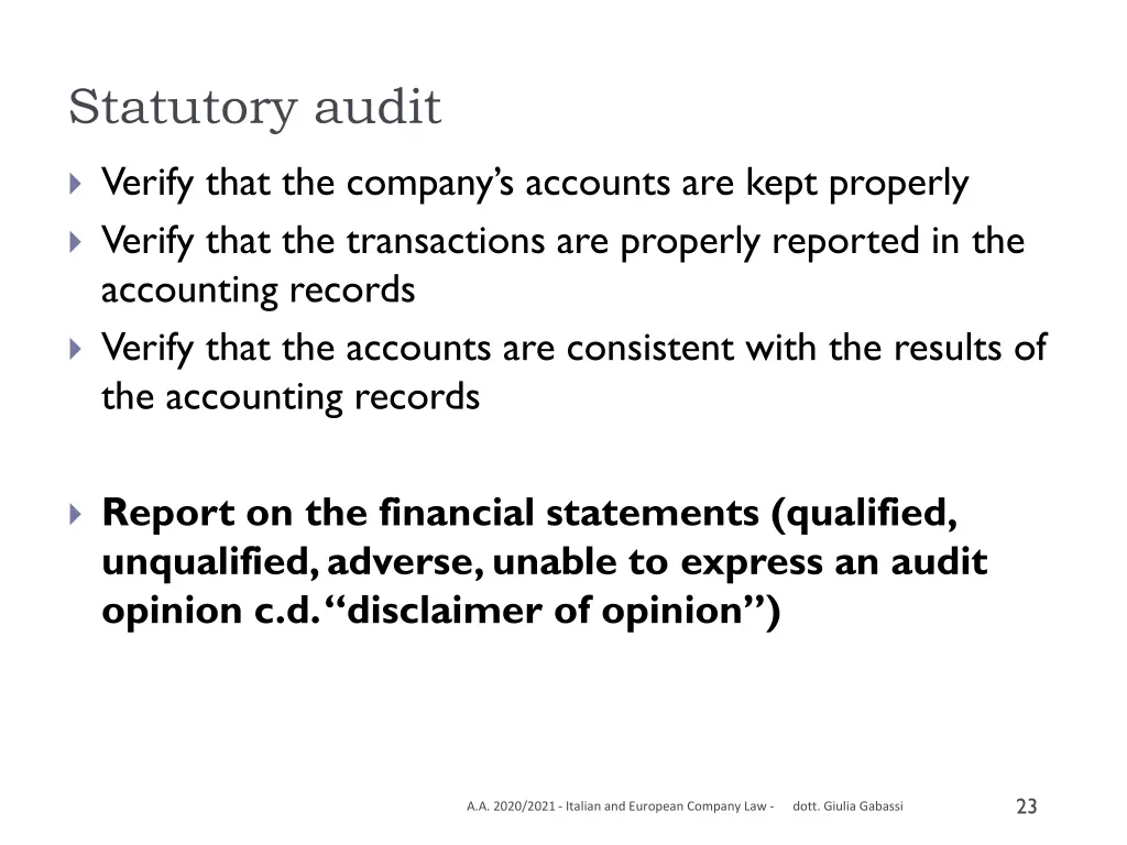 statutory audit 1
