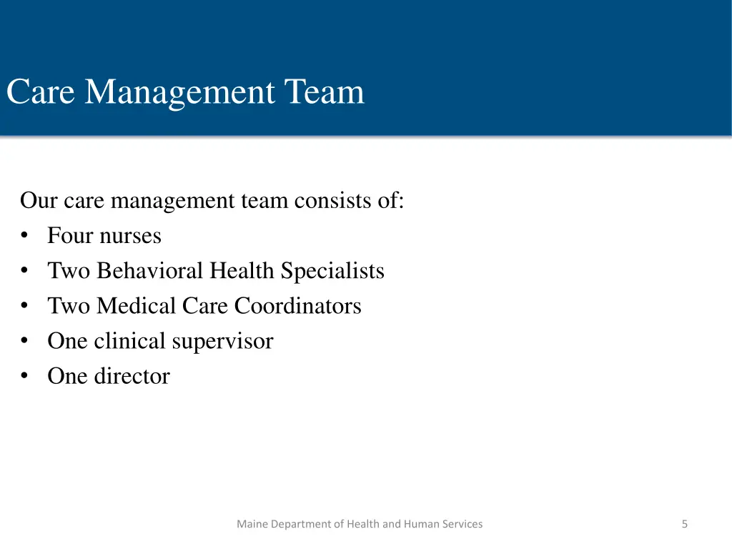 care management team