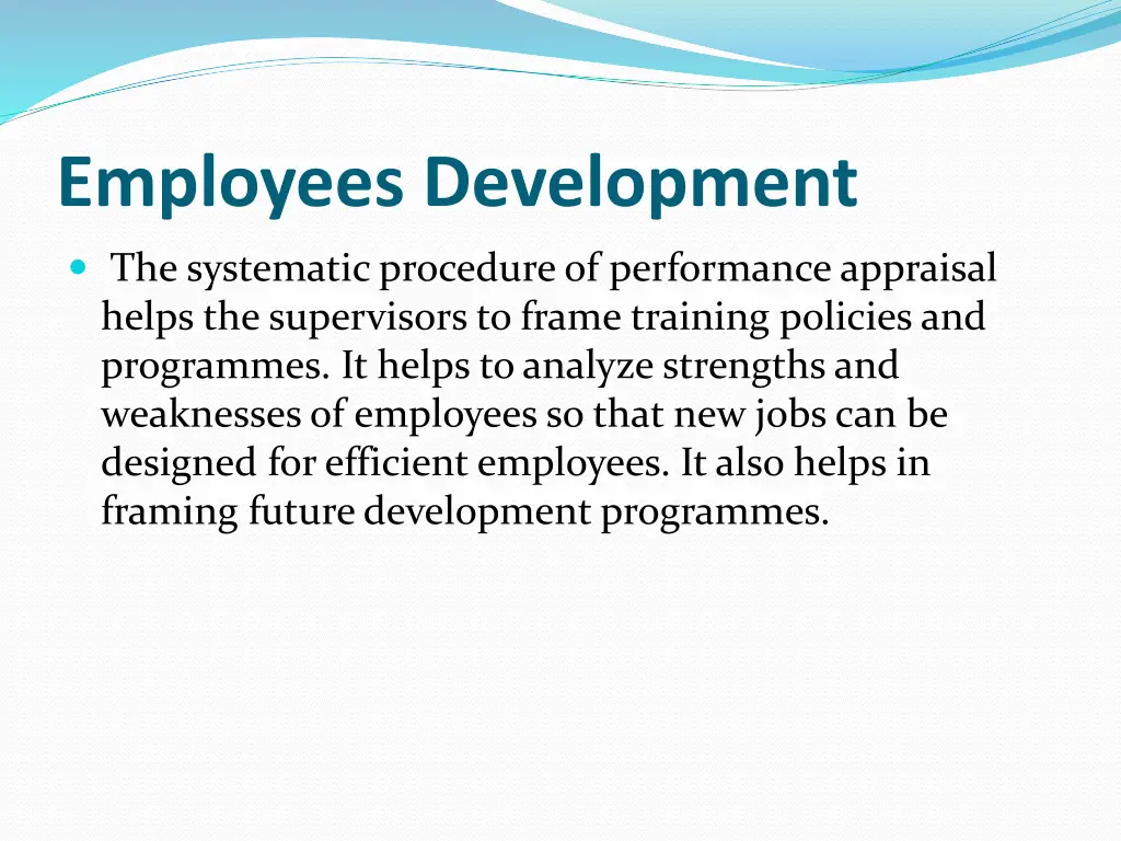 employees development