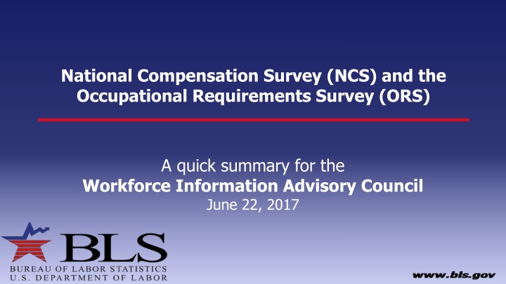 national compensation survey