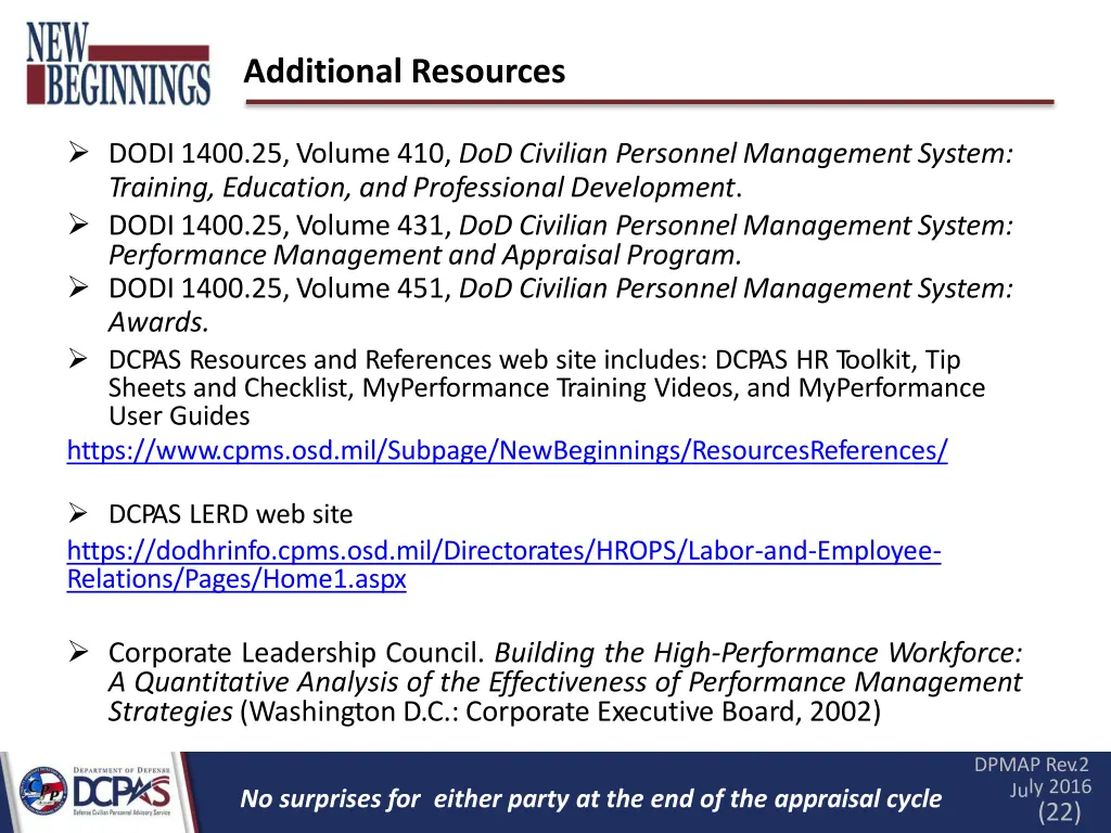 additional resources