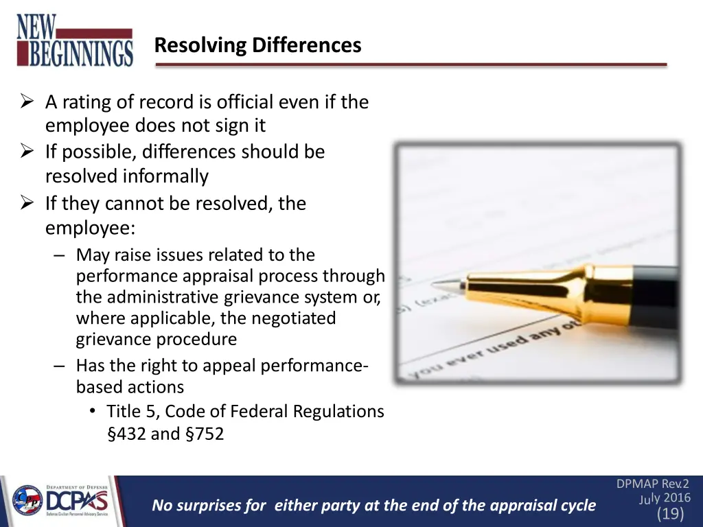 resolving differences