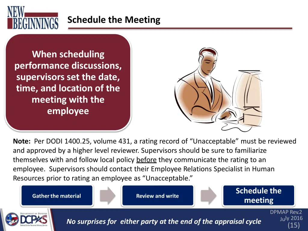 schedule the meeting