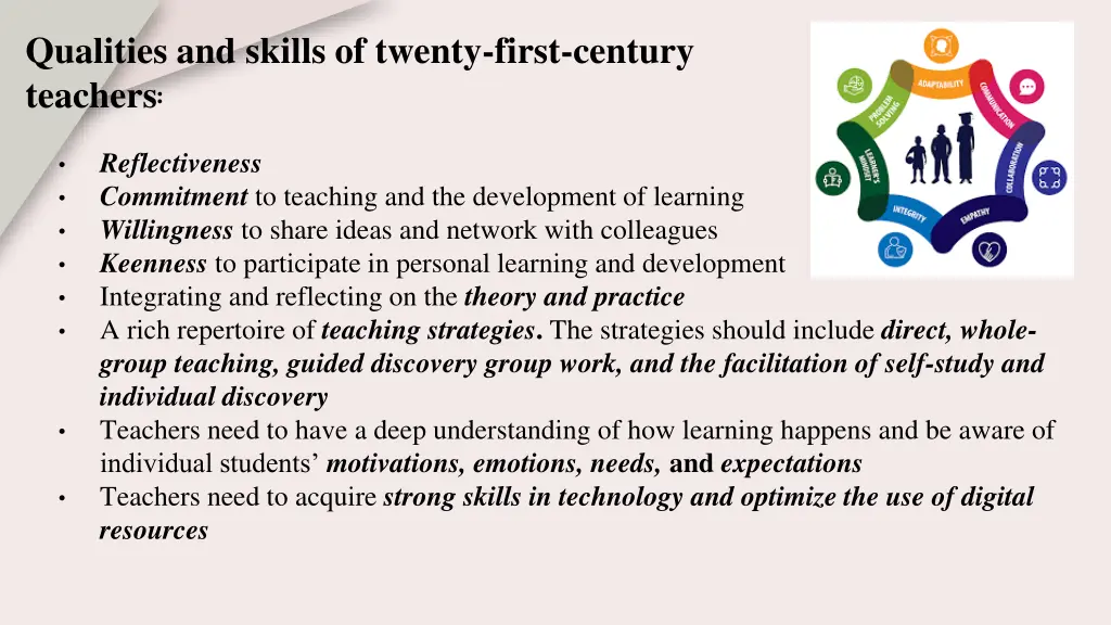qualities and skills of twenty first century