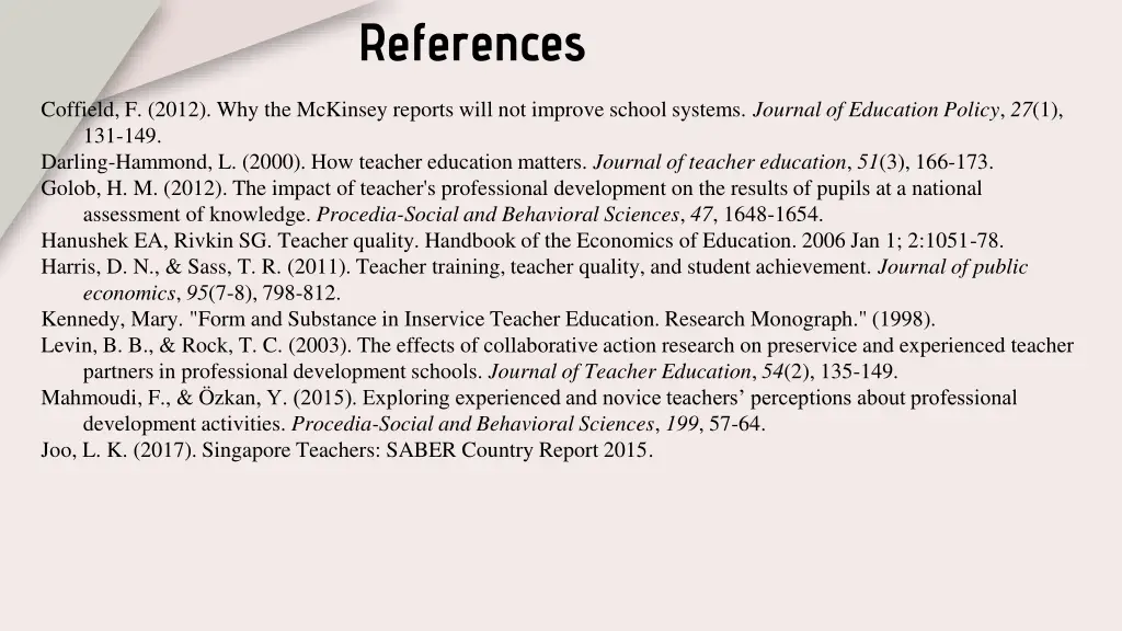 references