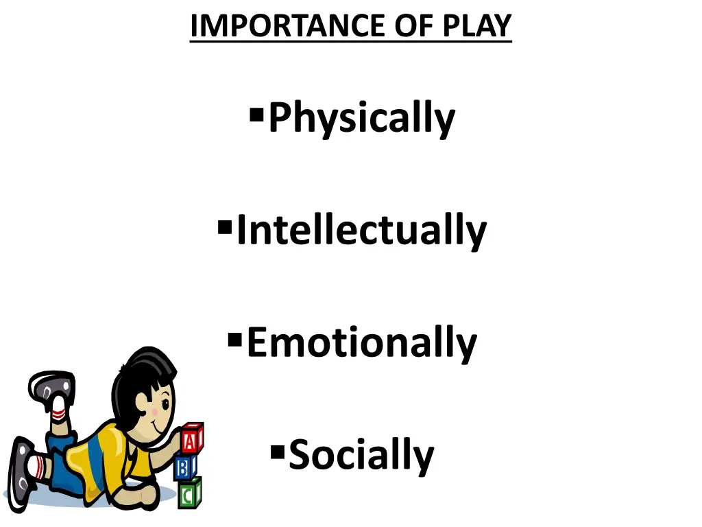 importance of play