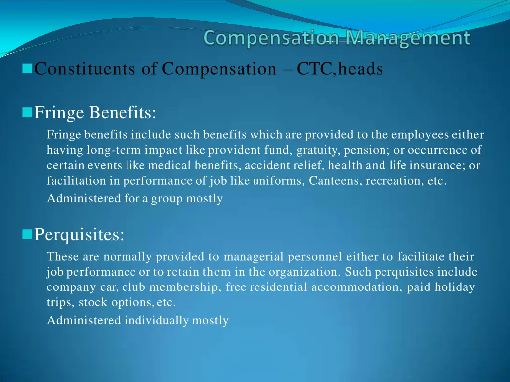 constituents of compensation ctc heads 1