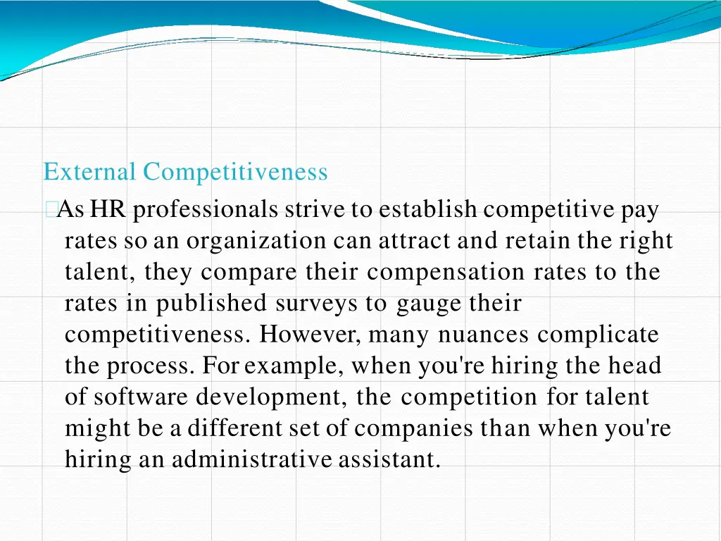 external competitiveness as hr professionals