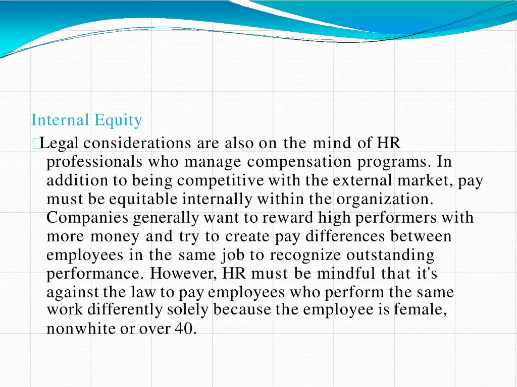 internal equity legal considerations are also