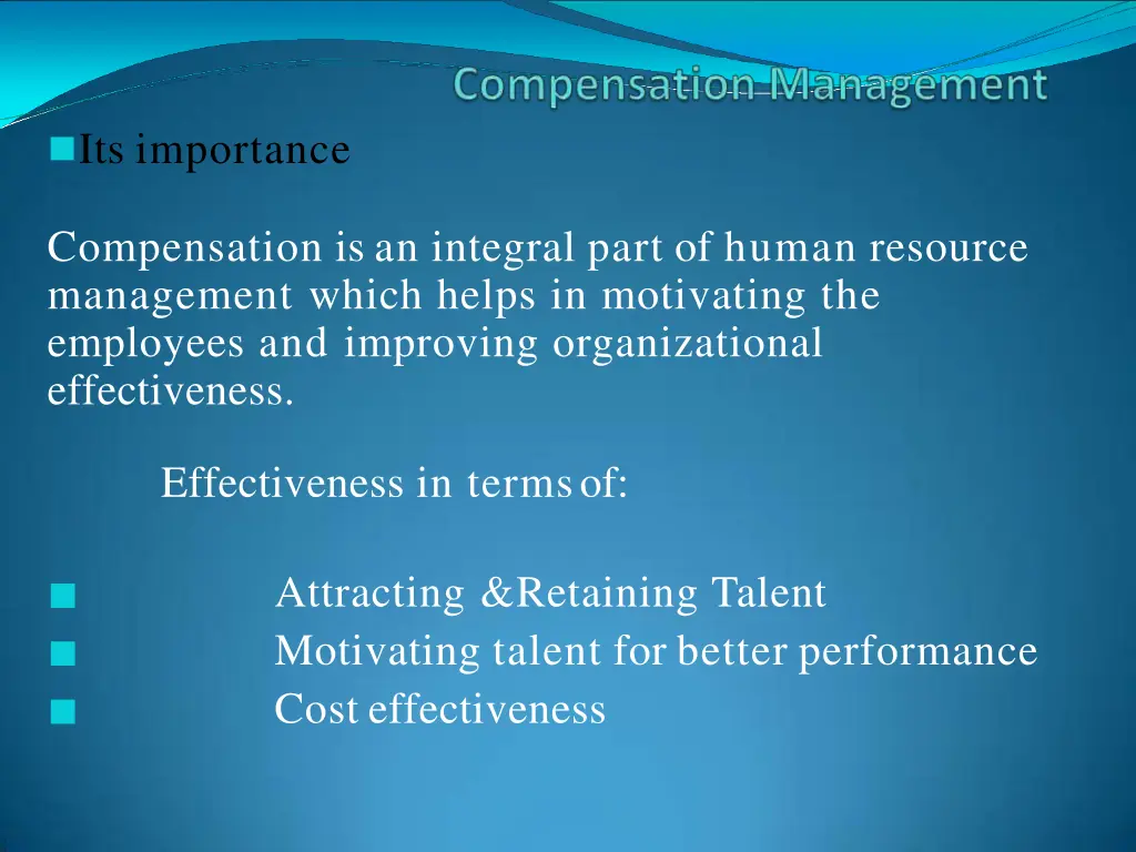 its importance