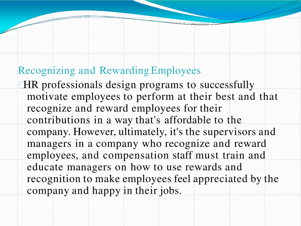 recognizing and rewardingemployees