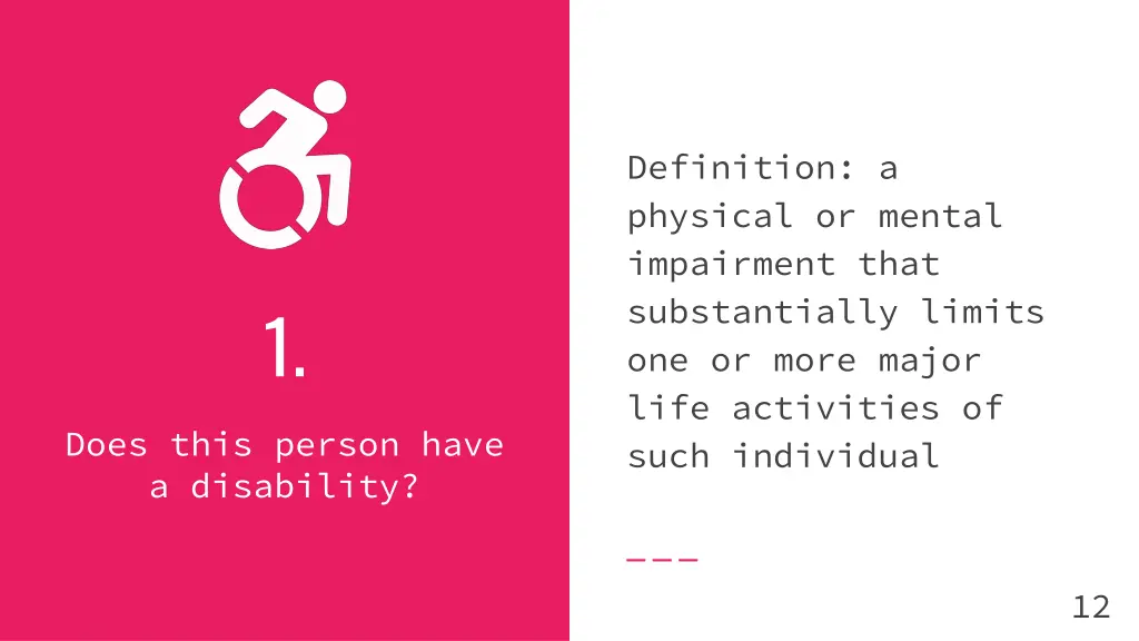 definition a physical or mental impairment that