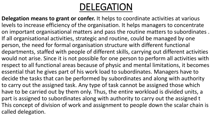 delegation delegation