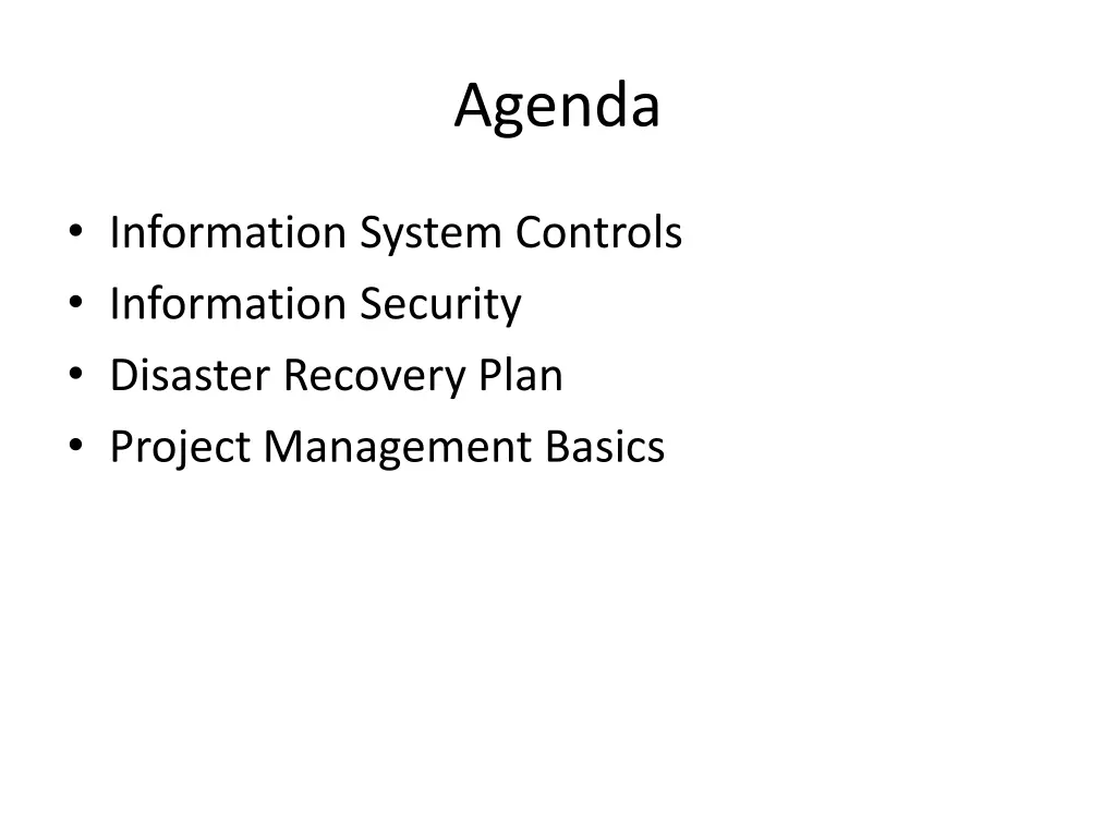 agenda
