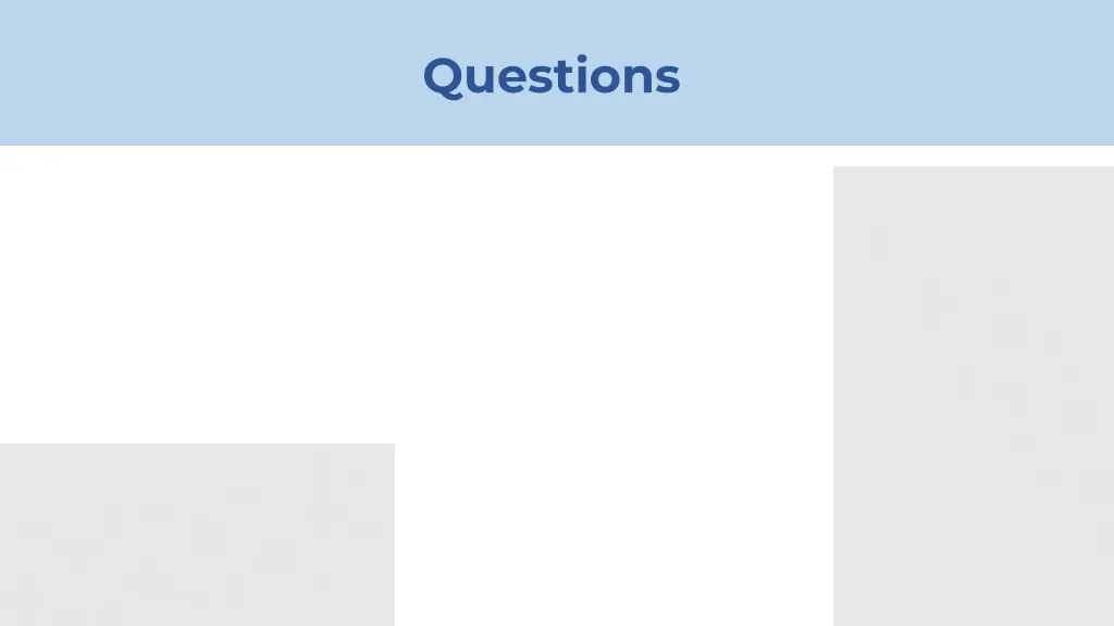 questions