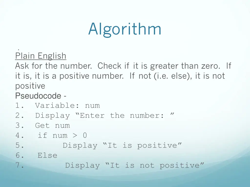 algorithm