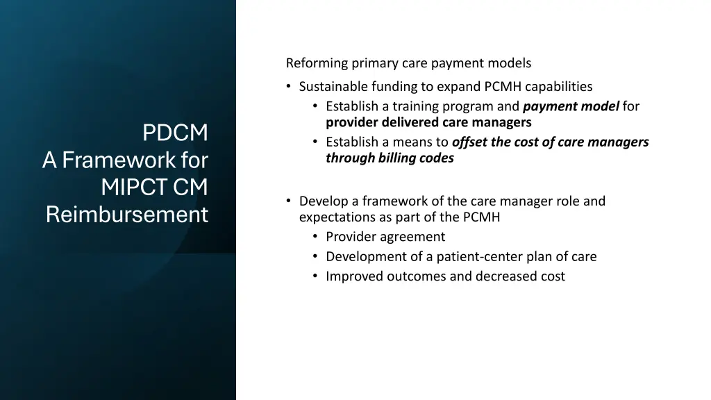 reforming primary care payment models sustainable