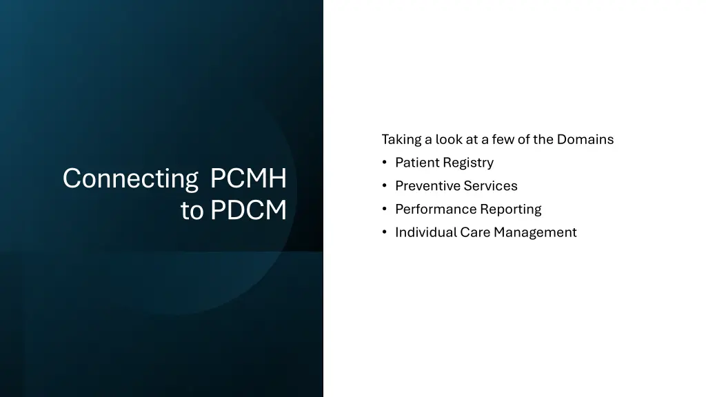 taking a look at a few of the domains patient