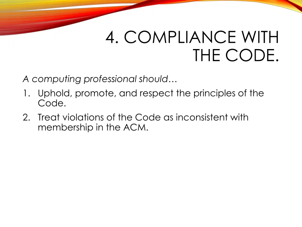 4 compliance with the code