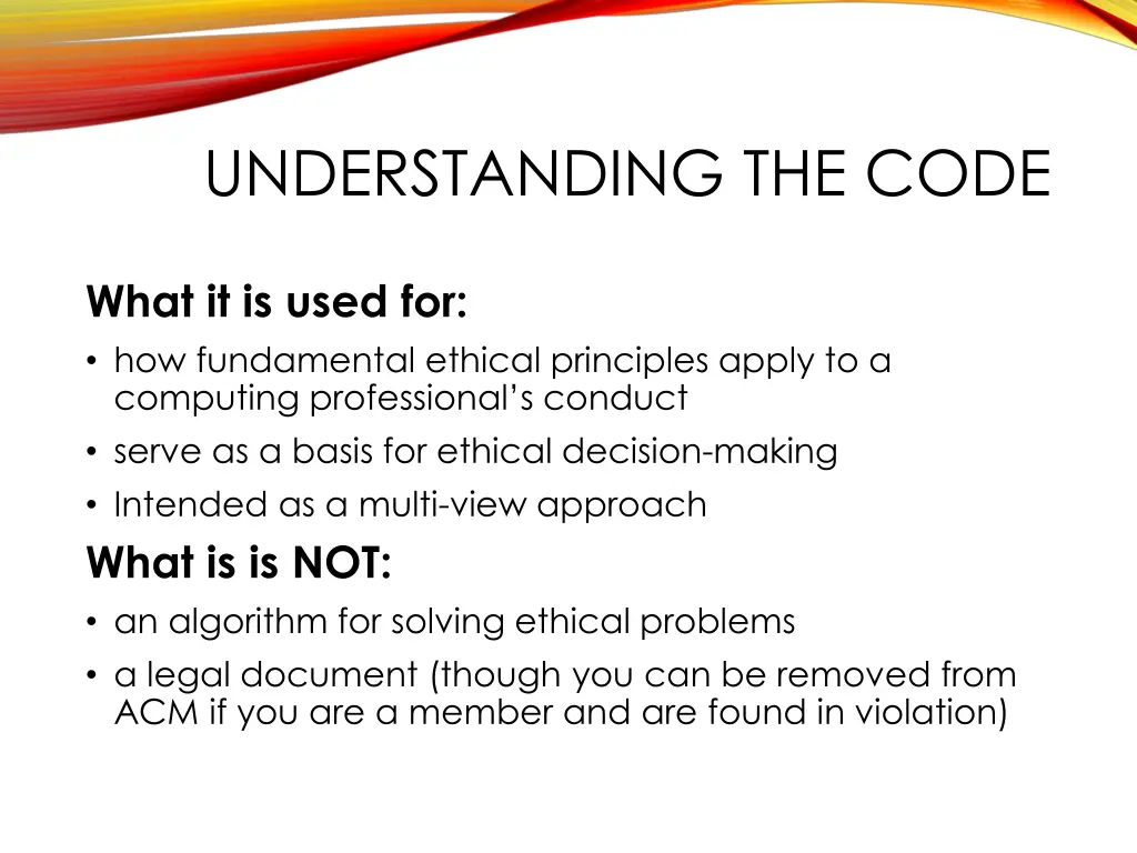 understanding the code