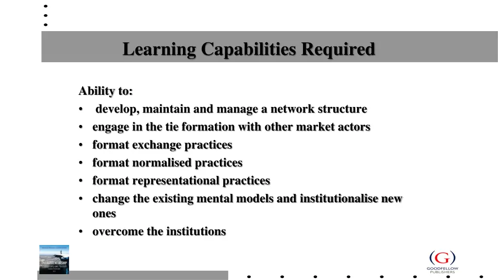learning capabilities required