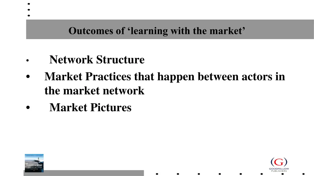 outcomes of learning with the market