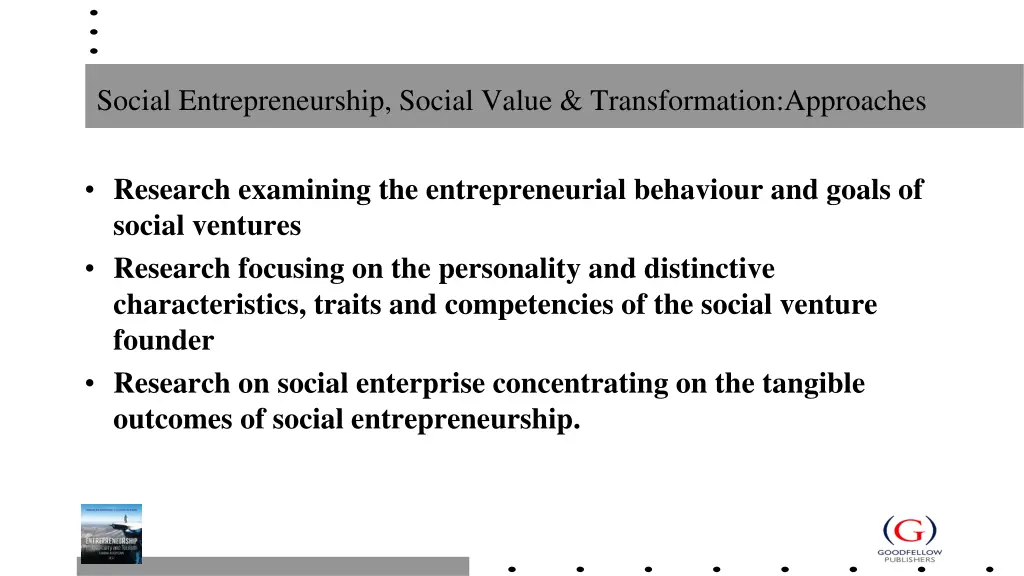 social entrepreneurship social value