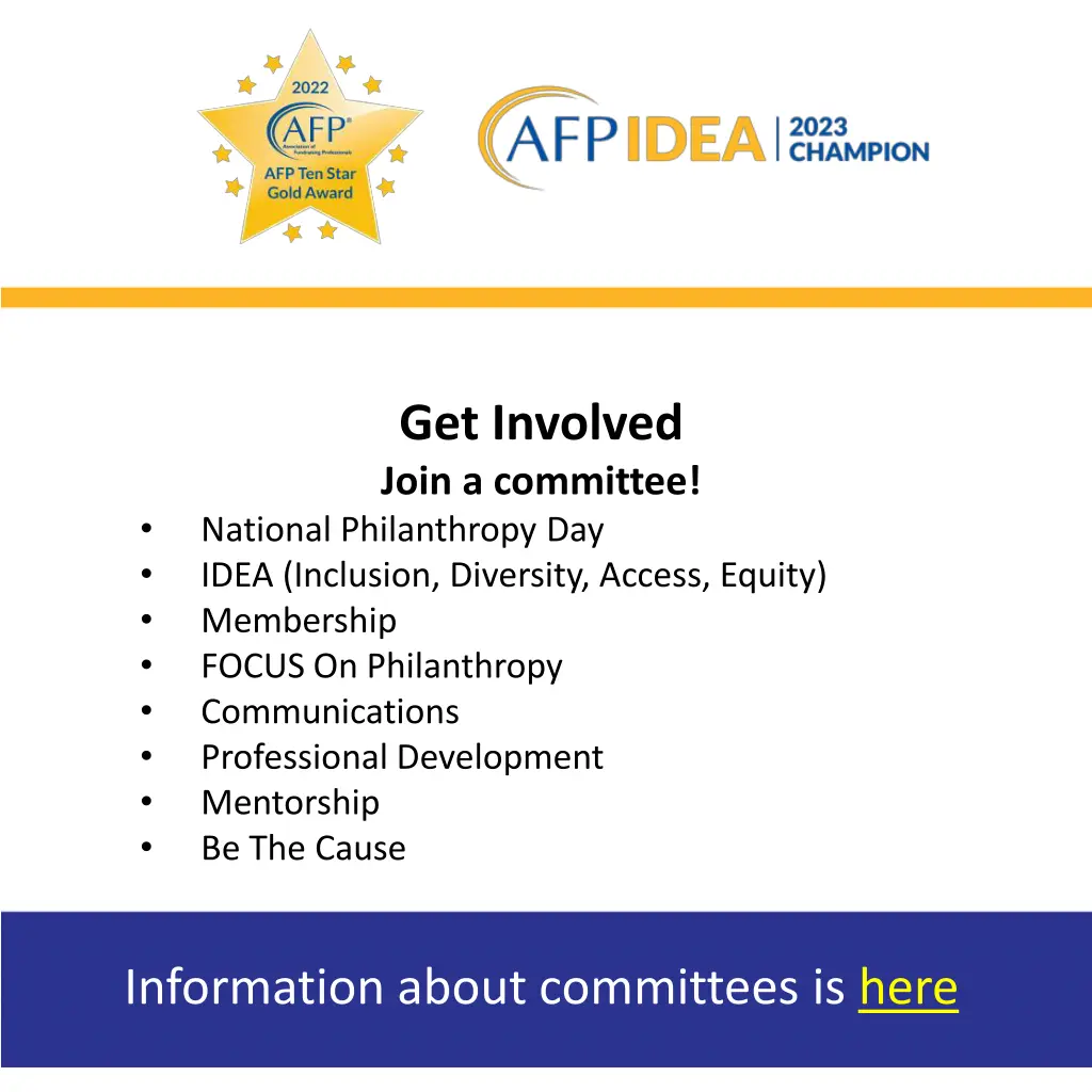 get involved join a committee