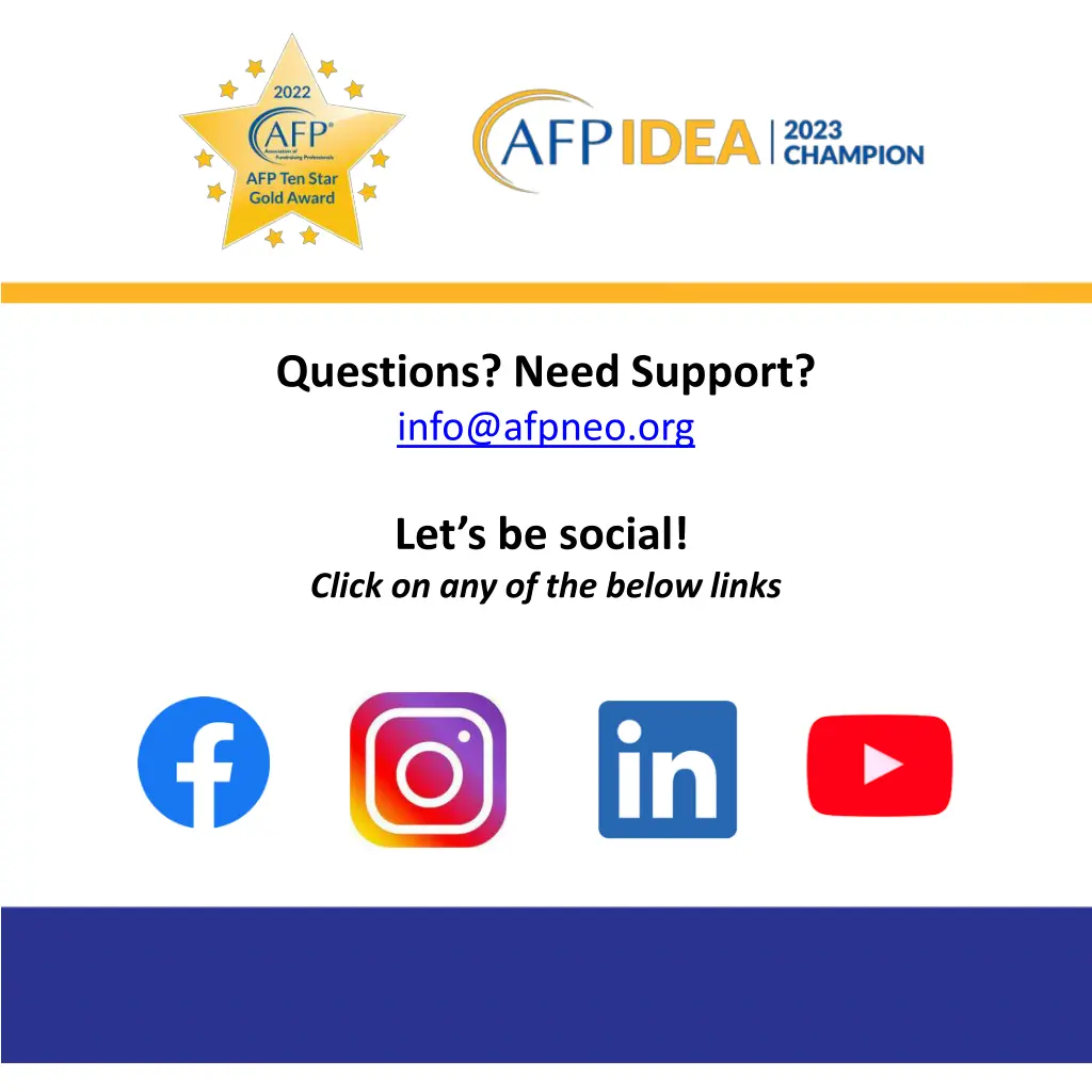 questions need support info@afpneo org