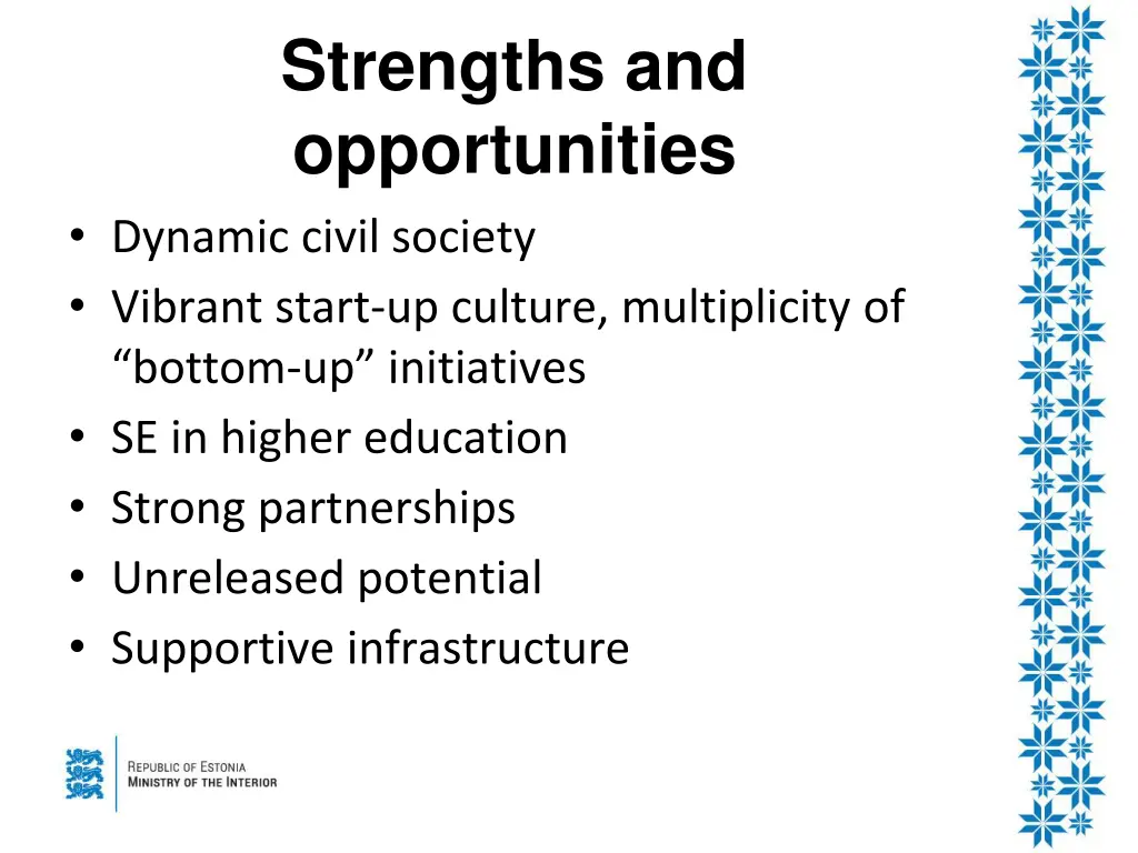 strengths and opportunities dynamic civil society