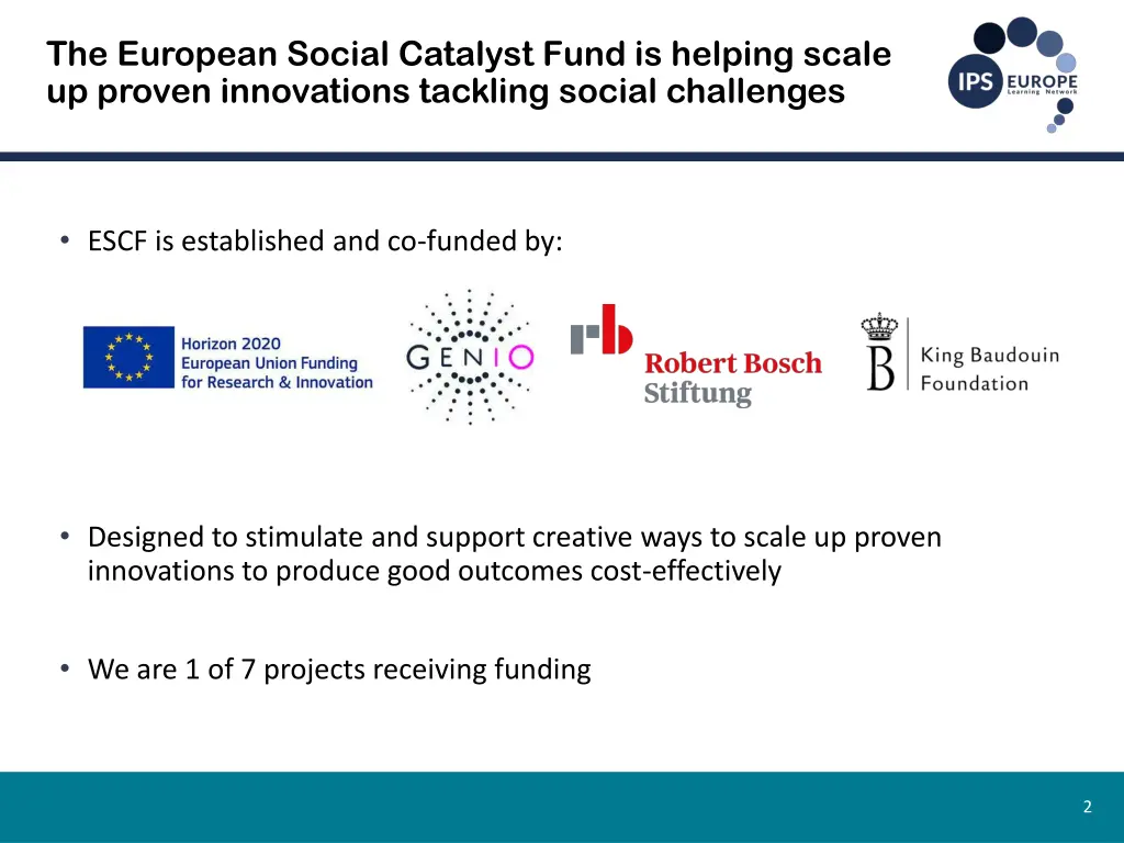 the european social catalyst fund is helping