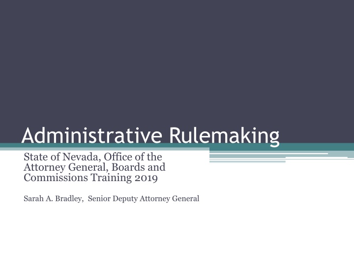 administrative rulemaking state of nevada office
