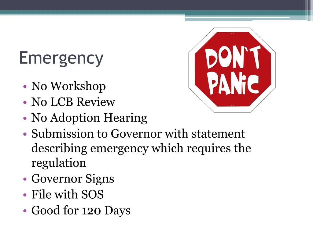 emergency