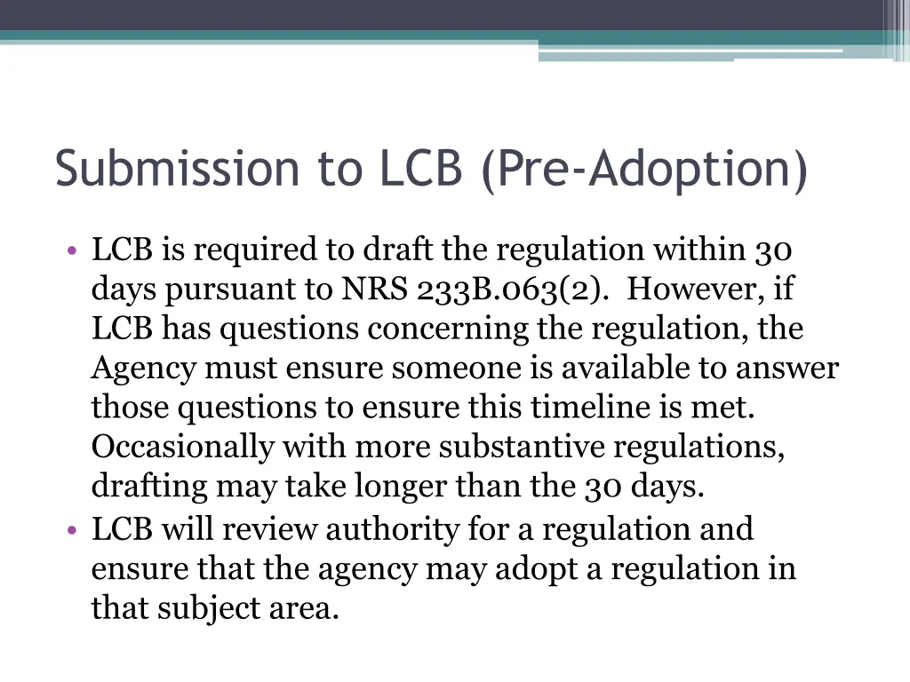 submission to lcb pre adoption 2