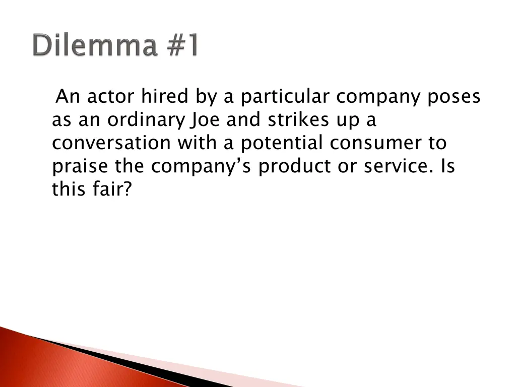 an actor hired by a particular company poses