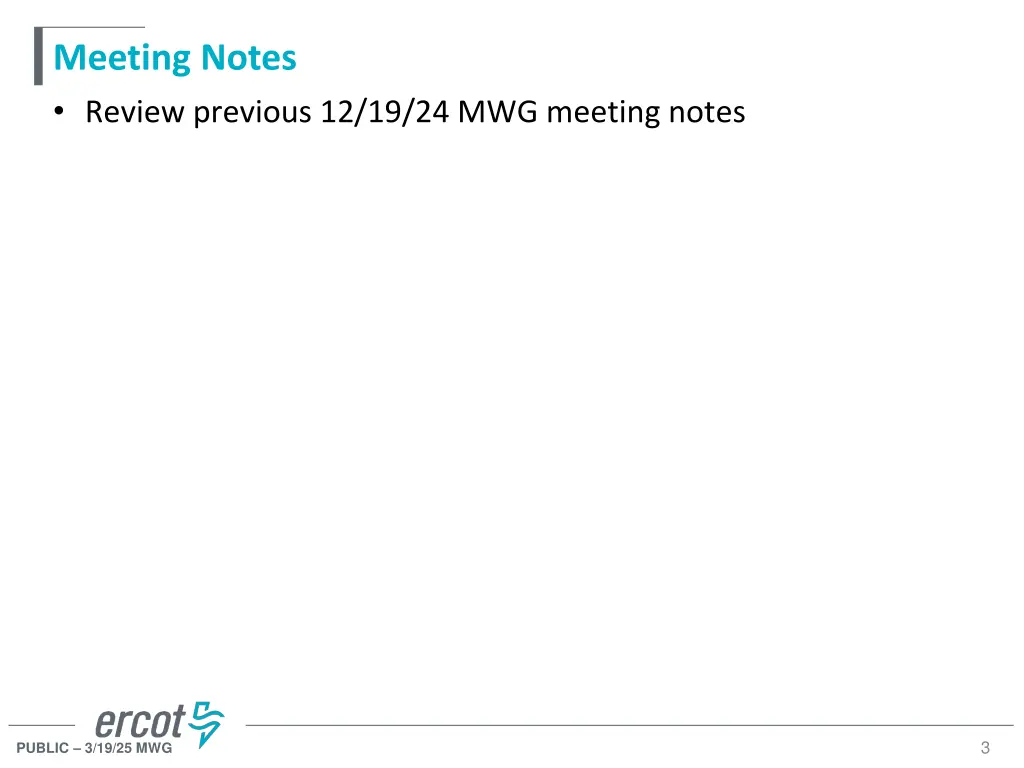 meeting notes review previous