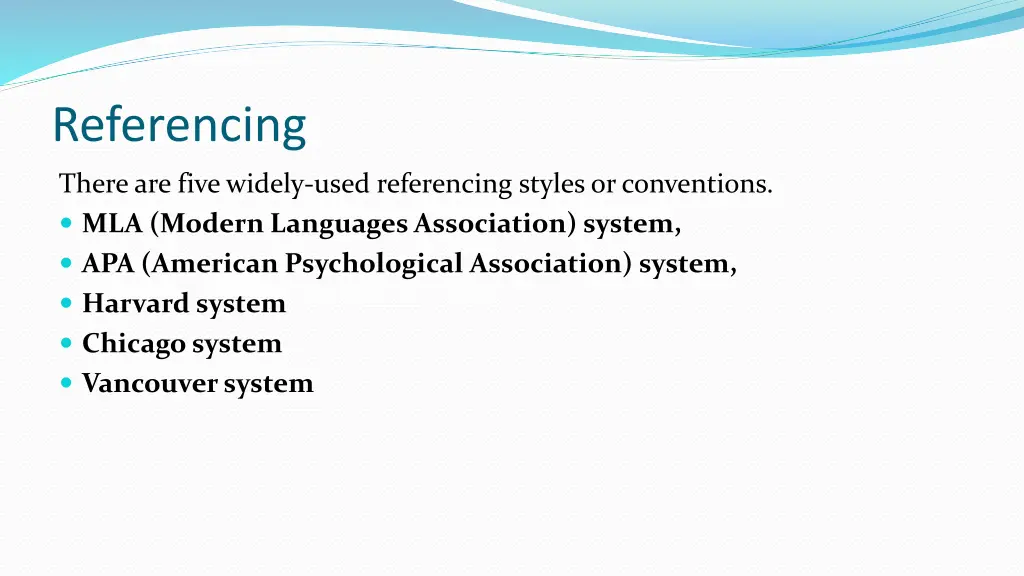 referencing