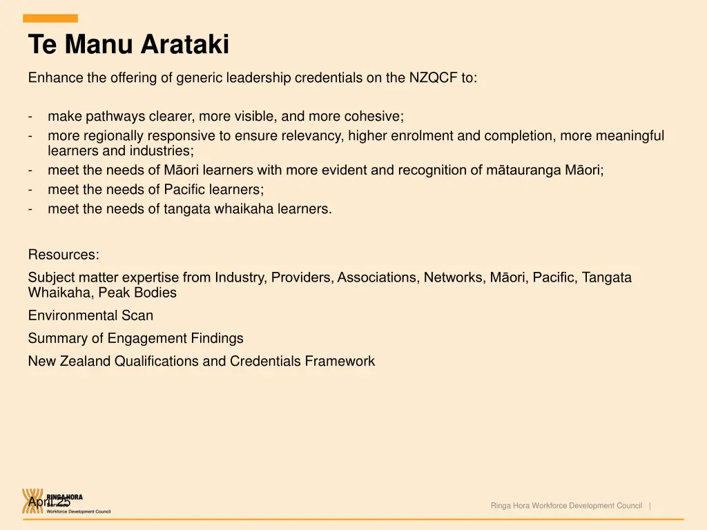 te manu arataki