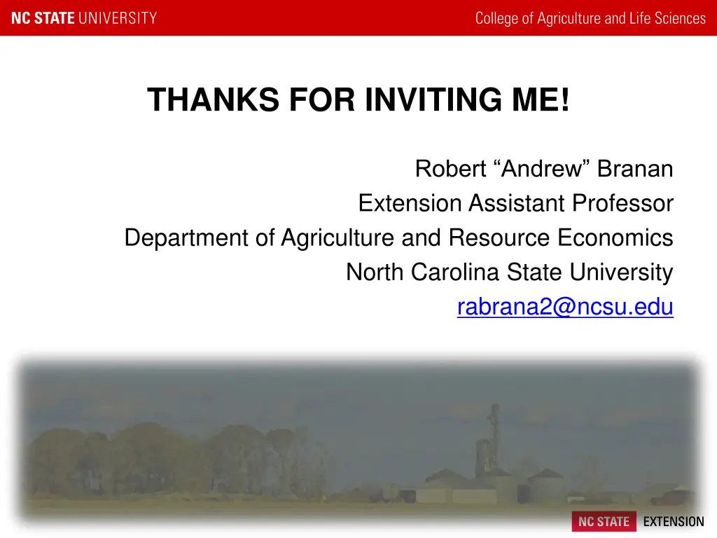 thanks for inviting me