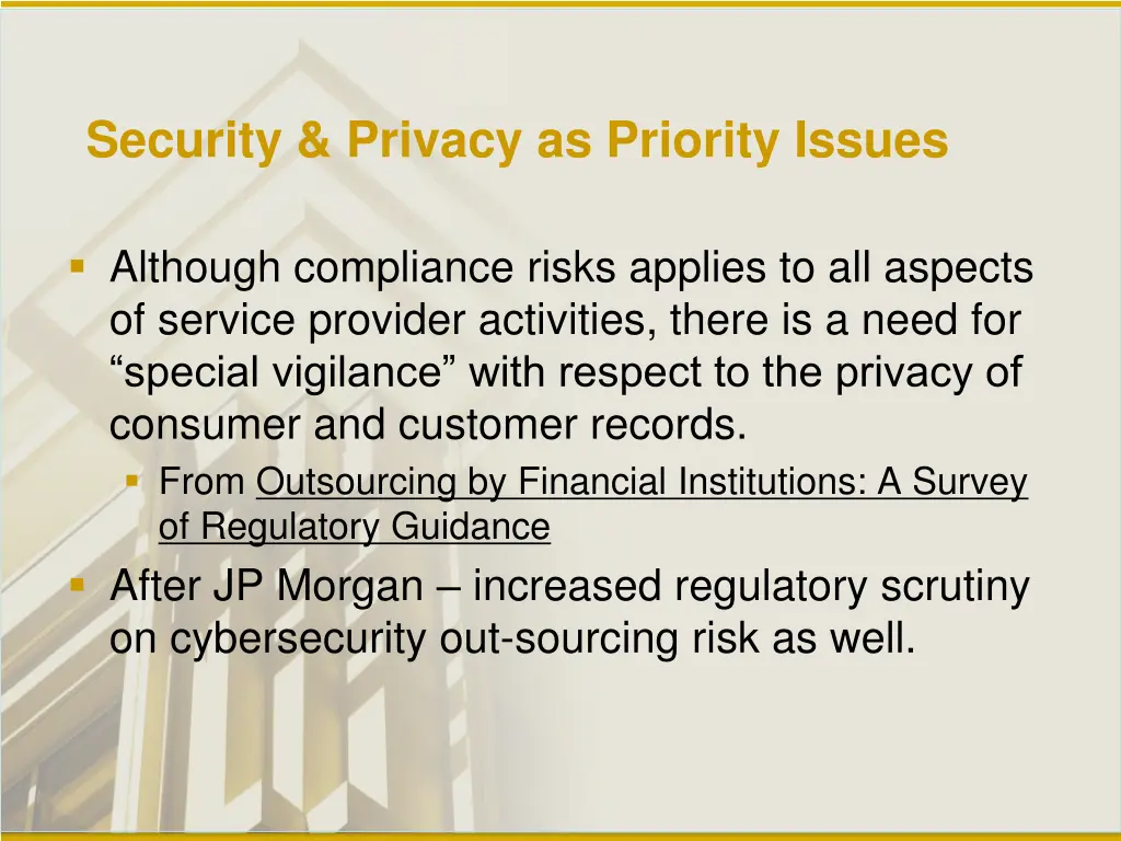 security privacy as priority issues