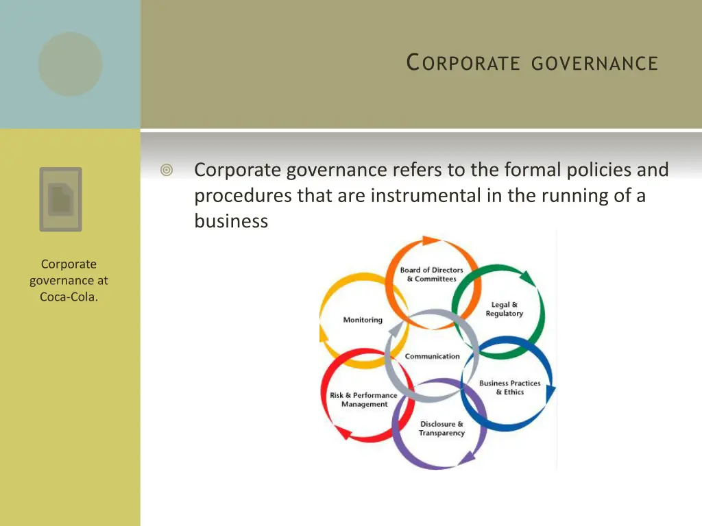 c orporate governance