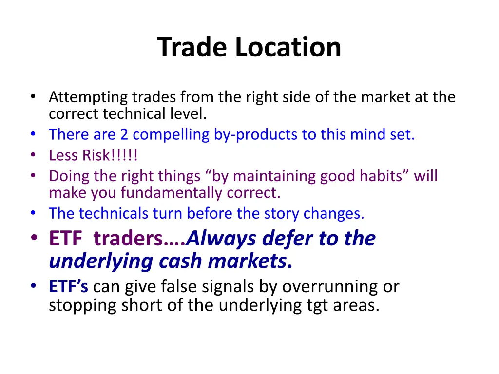 trade location