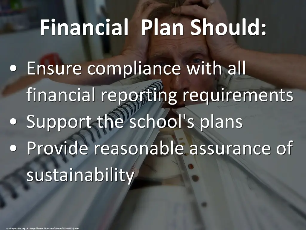 financial plan should