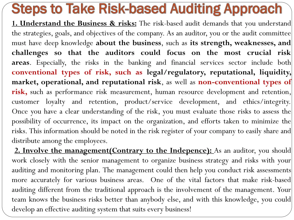 steps to take risk steps to take risk based