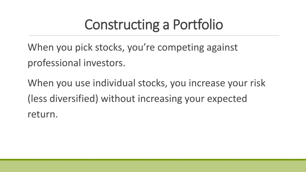 constructing a portfolio constructing a portfolio 3