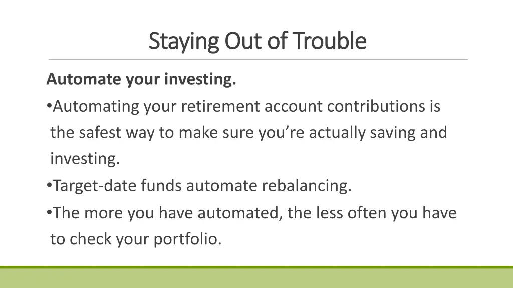 staying out of trouble staying out of trouble 1